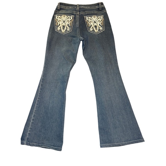 LEGEND Women's Size 7 Bootcut Jeans Embellished Pockets Light Wash Denim - Picture 2 of 10